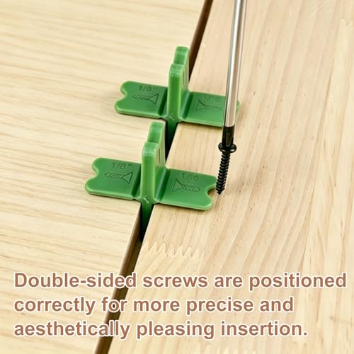 12Pack Deck Spacers Tool, Deck Board Spacers (1/16", 1/8", 3/16", 1/4") - color: green