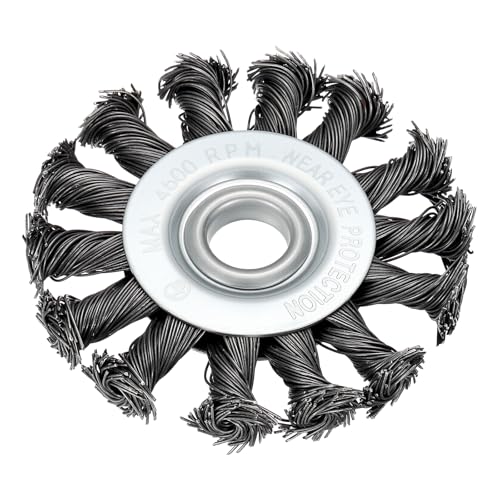 DTGN 3 Inch Wire Wheel Brush for Grinder with 1/2" Arbor