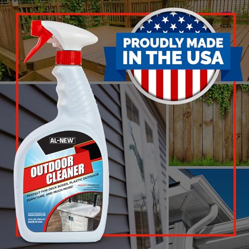 AL-NEW OUTDOOR CLEANER | Versatile Outdoor Cleaner for Deck Boxes, Plastic Outdoor Furniture, & More | Pack of 2 (32 oz.) - style: Multi-purpose Outdoor Cleaner 32oz (Pack of 2)