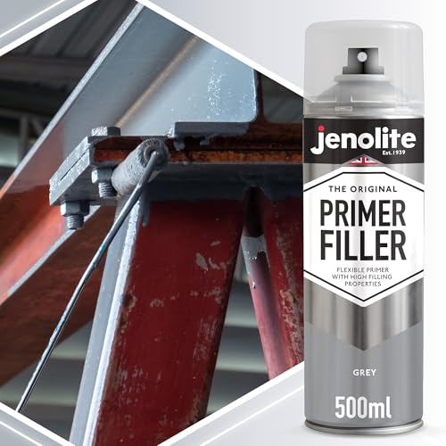 JENOLITE Primer Filler Aerosol, Quick-Drying Multi-Surface, Grey 1x16.9oz - color: GREY