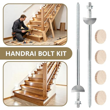 6pcs Wood Newel Post Mounting Kit, Hidden Newel Post Fastener Anchors Post Connect Handrails to Staircase, Newels for Residential Commercial Stair Railing, Deck Baluster (6)
