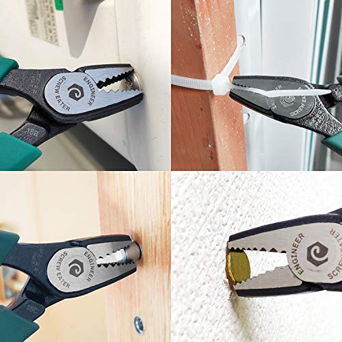 ENGINEER PZ-22 Screw Extractor Pliers with Carbon Steel Serrated Teeth