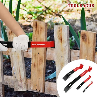 TOOLEAGUE 4Pcs Flat Pry Bar Set,5-1/2",7-1/2",10",15"