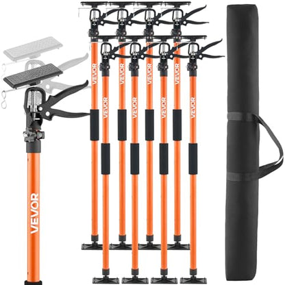VEVOR Cabinet Jack Support Pole, 8-Pack, 45.7-114.2 Inch 3rd Hand System - style: 8 PCS