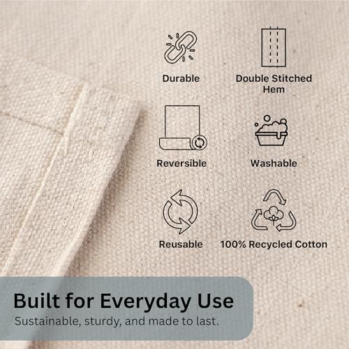 4x5ft Recycled Cotton All Purpose Canvas Tarp Cover Painter Drop Cloth-1Pk - size: Pack of 1 - 4' x 5' (Standard)