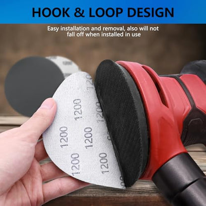 VIBRATITE 1200 Grit 6 Inch Hook & Loop Sanding Discs, 30PCS - size: 6 Inch (1200 Grit)