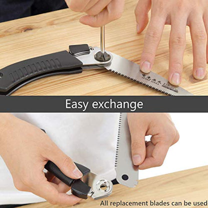 Japanese Pull Saw for Woodworking and Wood Craftsmanship, Long Handle with Precision Blade and Cutting Power, Heavy Duty Steel, Angled Positioning