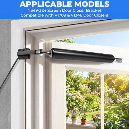 2Pack Screen Door Closer Bracket, N349-324 Storm Door Bracket