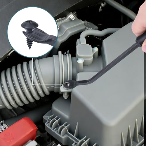 Aleric 9 Pcs Auto Trim Removal Tool Kit - Plastic Pry Tool for Door Panel Dashboard Clip Remover, Fasteners Remover, Car Trim Removal Tool Kit with Precision Hook and Pick Set for Automotive
