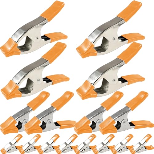 Wellmax 16 Pcs Spring Clamp Assortment, 2 4 6 in, Heavy Duty - style: 16pc Metal