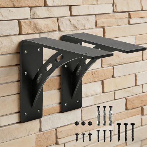 9 inch x8 inch Heavy Duty Bracket,Granite Countertop Support , Heavy Duty Shelf Brackets , Max Load 1000 Lbs ,Mantel Brackets (Set of 2) - Countertop Support Brackets (9" x 8") - size: 9" x 8"