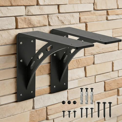 9 inch x8 inch Heavy Duty Bracket,Granite Countertop Support , Heavy Duty Shelf Brackets , Max Load 1000 Lbs ,Mantel Brackets (Set of 2) - Countertop Support Brackets (9" x 8") - size: 9" x 8"