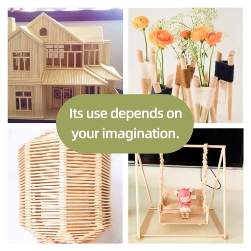 Dtmasao 1/2 x 48 Inch 50 PCS Dowel Rods Wood Sticks Wooden Dowel Rods - Unfinished Bamboo Sticks - for Crafts and DIYers - size: 1/2 x 48 Inch