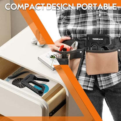 THINKWORK Light Duty Staple Gun - Upholstery Staple Gun for Wood