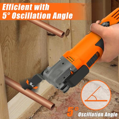 ENERTWIST 4.2 Amp Oscillating Multitool Kit with 33 PCS Saw Accessories