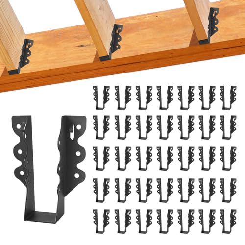 36 Pcs 2"x 6" Joist Hanger|Q235B Steel Face Mount Joist Hangers - size: 36 Pcs, style: 2"x 6"