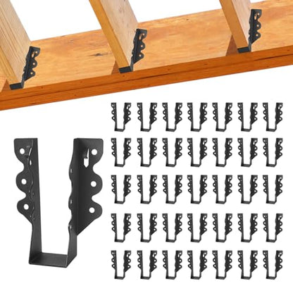 36 Pcs 2"x 6" Joist Hanger|Q235B Steel Face Mount Joist Hangers - size: 36 Pcs, style: 2"x 6"