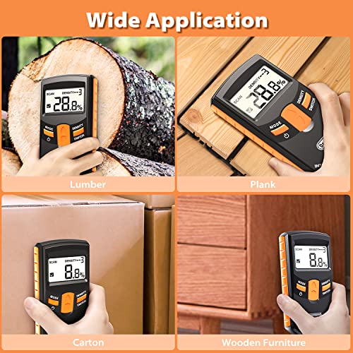 Dr.meter Pinless Wood Moisture Meter for Drywall Non-Destructive