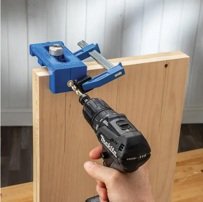 Rockler Adjustable Cross Dowel Drilling Jig - Self-Centering Dowel Jig Kit for Straight & Square Cuts - Durable Plastic & Steel Woodworking Tools And Accessories for Precise Hole Drilling