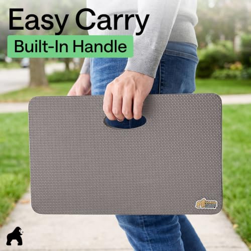GORILLA GRIP® Extra Thick Foam Kneeling Pad for Gardening, 17.5x11 Gray - color: Gray