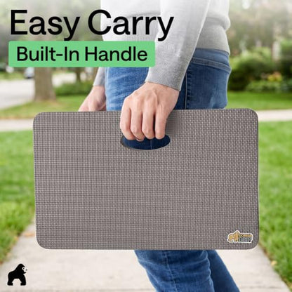 GORILLA GRIP® Extra Thick Foam Kneeling Pad for Gardening, 17.5x11 Gray - color: Gray