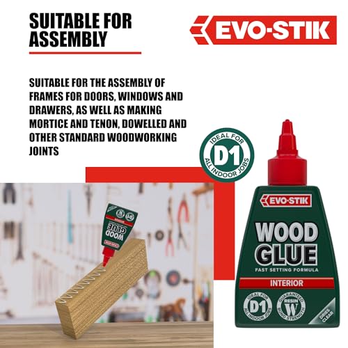 EVO-STIK Wood Glue Clear - 125ml - Interior - Extra Strong - size: 125ML