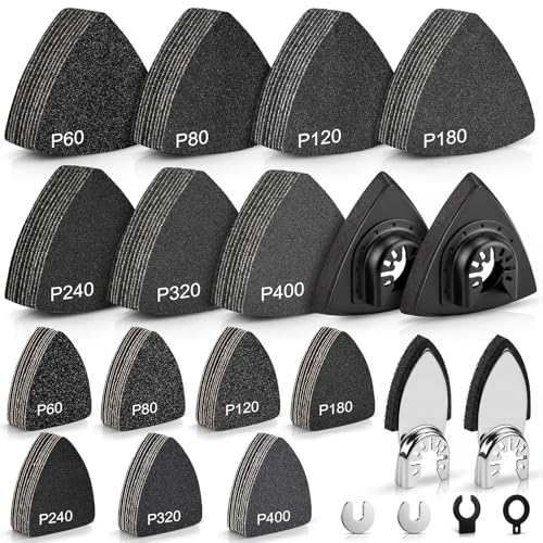 148Pcs Wet Dry Oscillating Tool Sanding Pad Kit - color: 148PCS-Sanding Only