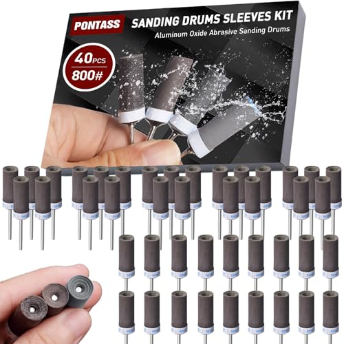 40PCS Sanding Sticks,800 Grit Sanding Drums for Dremel Rotary Tool - style: 800 Grit 40 Pcs
