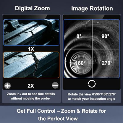 Unique Tech Gift for Men,HD Borescope Camera with Light