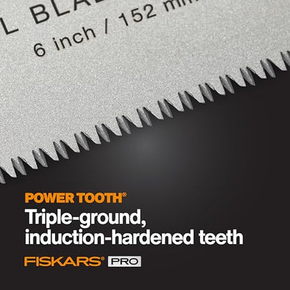 Fiskars Pro PowerTooth Compact Folding Detail Hand Pull Saw, 6" Blade - style: Folding Pull Saw
