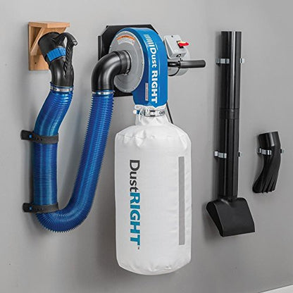 Rockler Dust Right 650 CFM Wall Mount Dust Collector for Woodworking Shops