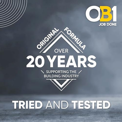 OB1 Universal Caulk Sealant & Adhesive Black 10.1oz - 1 Cartridge - color: Black, size: 10.1oz