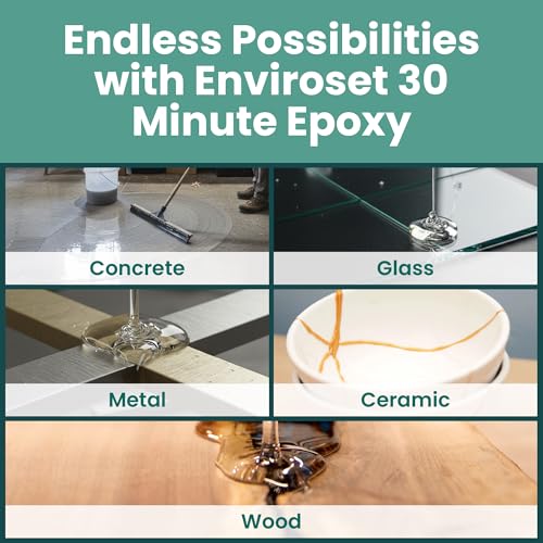 Alumilite Enviroset 30 Minute Epoxy Glue 32 Oz for Strong Bonding - size: 32 oz, style: 30 Minute