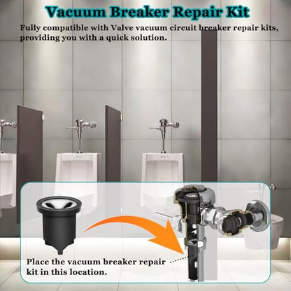 6-PCS V-551-A Vacuum Breaker Repair Kit, compatible with Sloan Regal flush valves, for replacing damaged or malfunctioning vacuum breakers in toilet tanks and urinal flush valves.