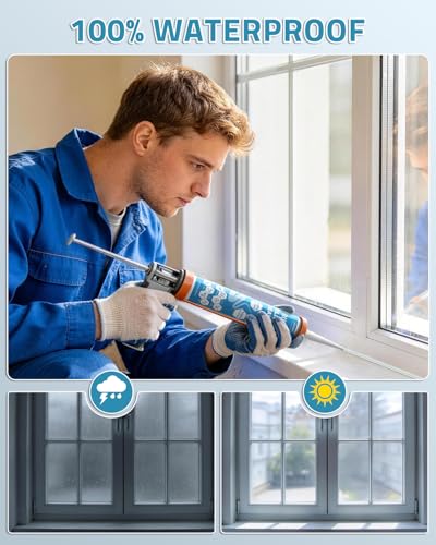 PAULINN Clear Silicone Caulk (Clear, 12 Packs) - color: Clear, size: 12 Packs