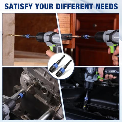 WORKPRO 2-Piece 3" Drill Screwdriver Bit Holder for Impact Driver Bits - style: 3"+3"