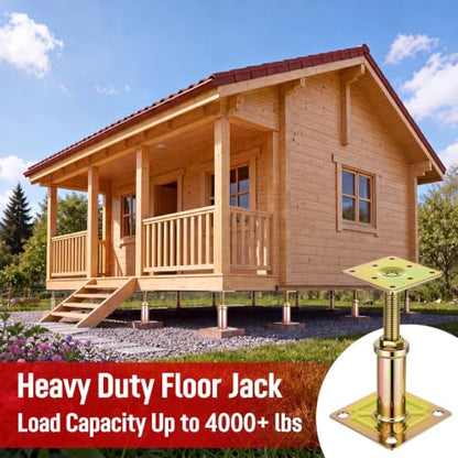 12 Pcs House Jacks Adjustable 4.4"-6.6", 4500lb Steel Floor