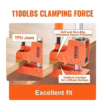 VEVOR 50" Parallel Bar Clamp Set, 1100 lbs Load Limit, 2-Pack - size: 50"(2 Pack), style: Heavy-Duty