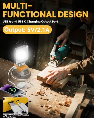 LED Work Light Compatible with DeWALT 20V Battery, 112W 11200LM,Tool Only - color: 112W