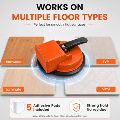 Floor Gap Fixer Tool 90° Suction Cup Floor Repair Markers Kit 12PCS