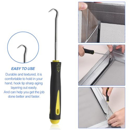 BAYTORY Window Screen Repair Kit, Nylon Roller Tool with Bearing - color: White Roller
