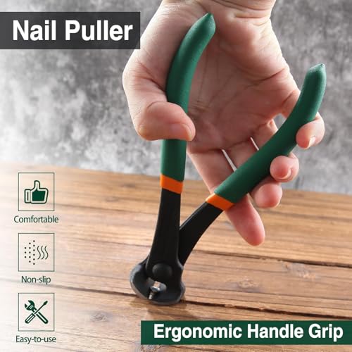SPEEDWOX 6 Inch End Cutting Pliers Nail Puller End Snips Wire Cutter - size: 6"
