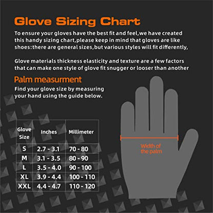 TREEGO 10 Mil Heavy Duty Black Nitrile Mechanic Gloves, 50 Count M - color: Black 50, size: Medium