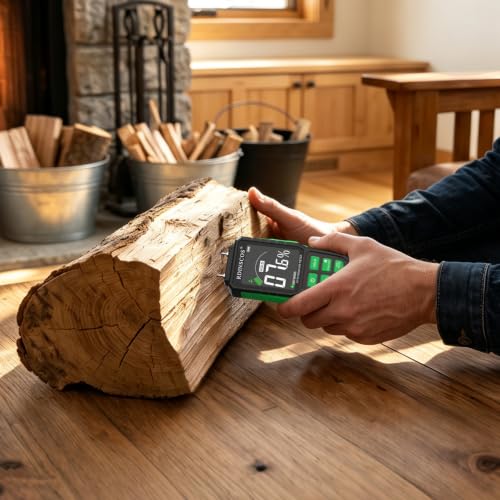 RDINSCOS Moisture Meter for Wood, Walls & Hardwood - color: Black-green
