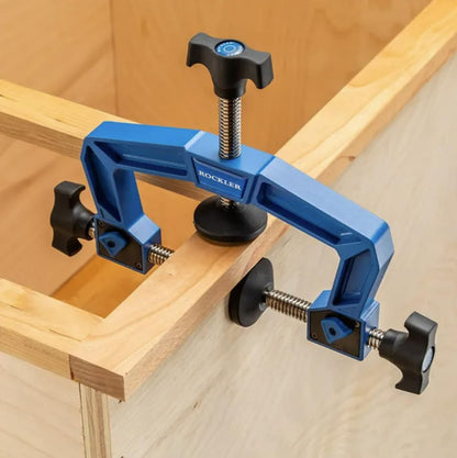 Rockler 3-Way Heavy-Duty Face Clamps for Woodworking w/Steel Clutch