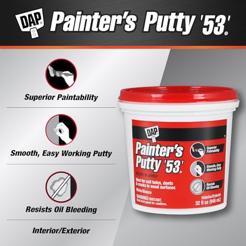 DAP Painter's Putty '53', White, 32 oz (7079812244) - size: 32 oz