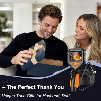 Unique Tech Gift for Men,HD Borescope Camera with Light