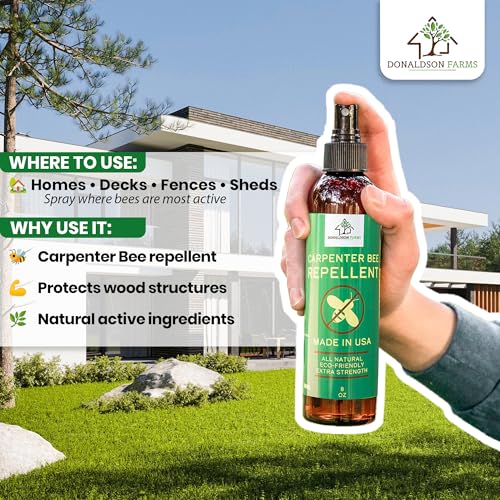 Donaldson Farms Carpenter Bee Repellent Spray for Outdoor Wood, 8 oz - size: 8 Fl Oz (Pack of 1)
