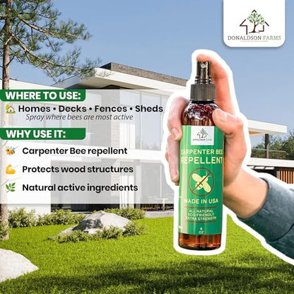 Donaldson Farms Carpenter Bee Repellent Spray for Outdoor Wood, 8 oz - size: 8 Fl Oz (Pack of 1)