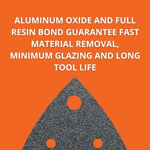 Fein Sanding Sheets with Hook & Loop Attachment - size: 120 Grit, 5-Pack